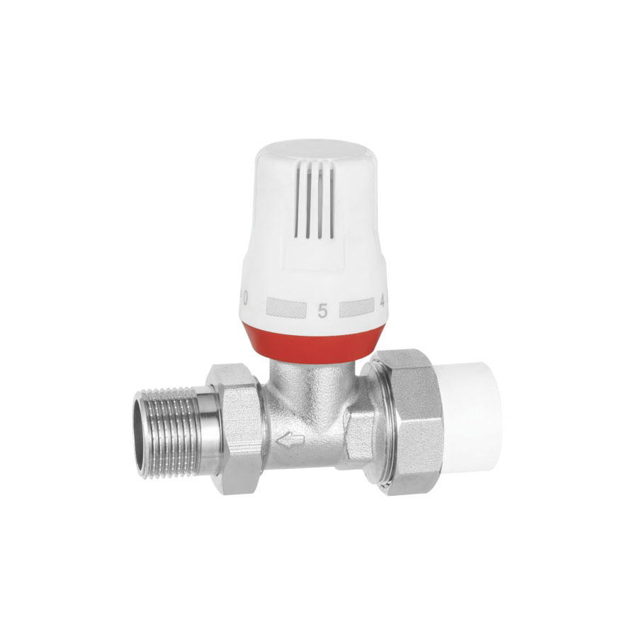 High quality Brass manual hot-melt straight temperature control valve