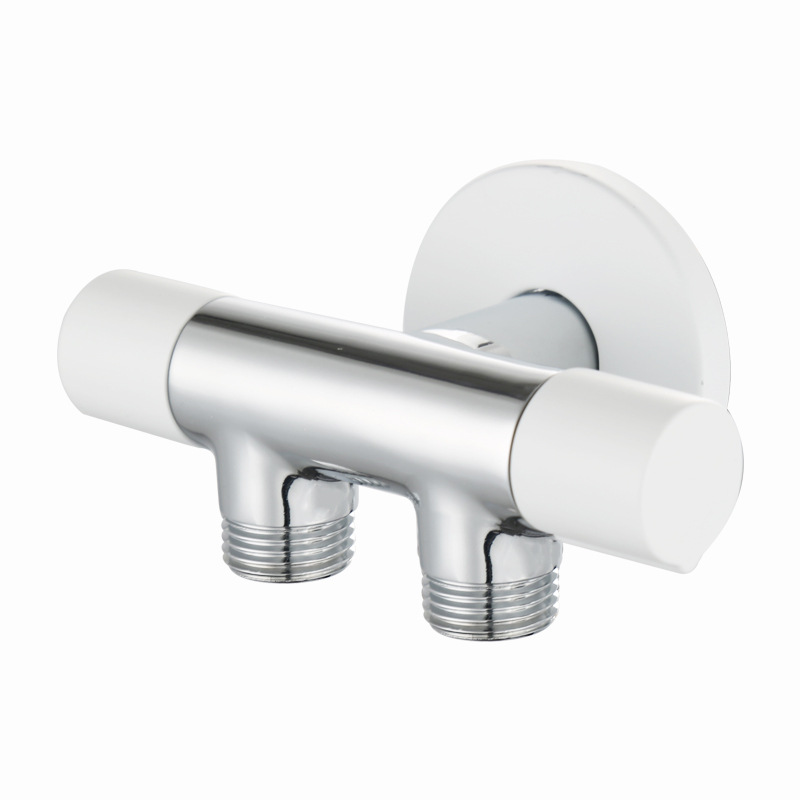 Dual control Two-Way Brass Shower Globe Angle Valve